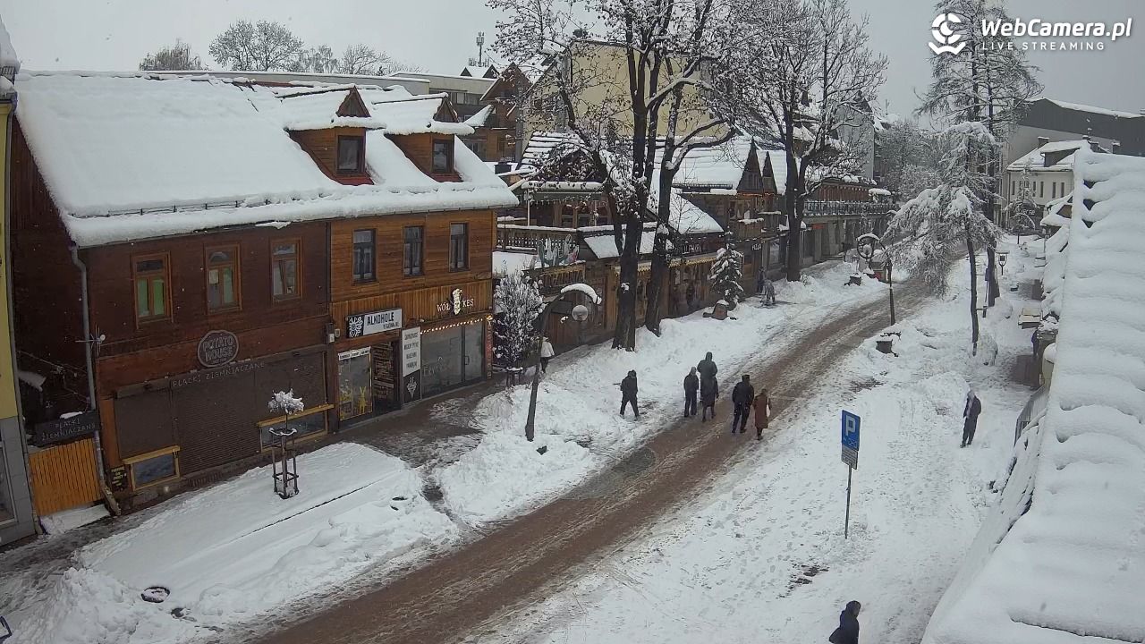 Krupówki Dolne - widok na deptak - 31 marzec 2026, 11:54