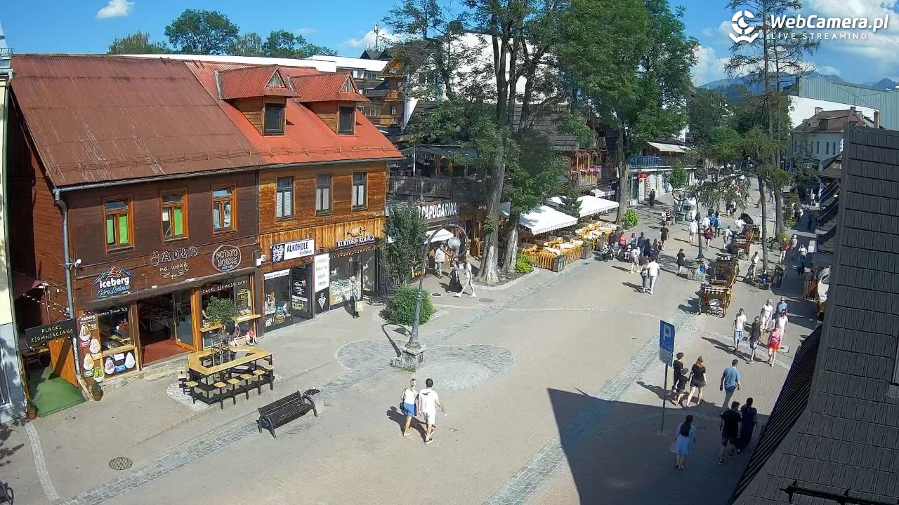 Krupówki Dolne - widok na deptak - 26 czerwiec 2026, 16:25