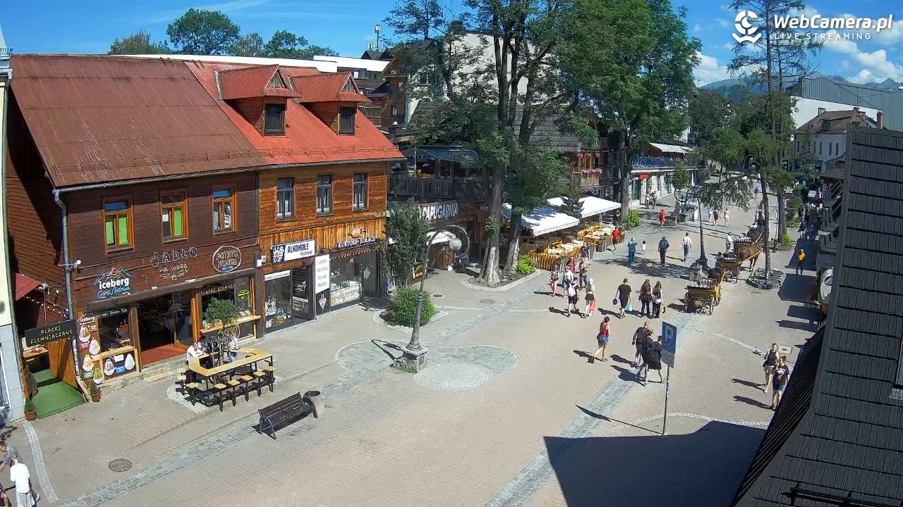 Krupówki Dolne - widok na deptak - 24 czerwiec 2026, 15:27
