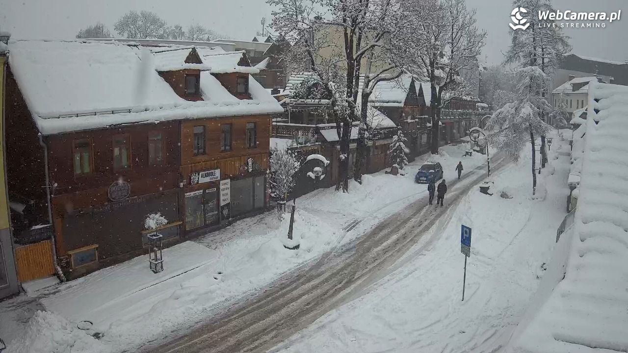 Krupówki Dolne - widok na deptak - 31 marzec 2026, 09:19