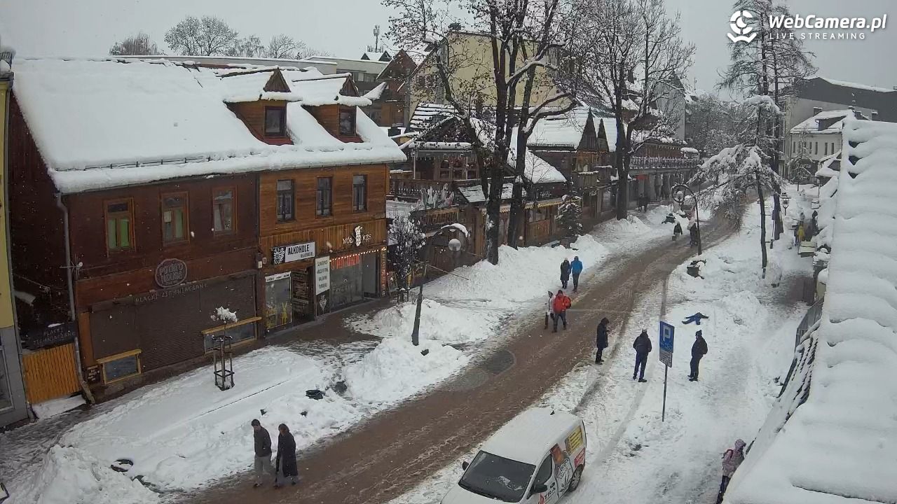 Krupówki Dolne - widok na deptak - 31 marzec 2026, 14:03