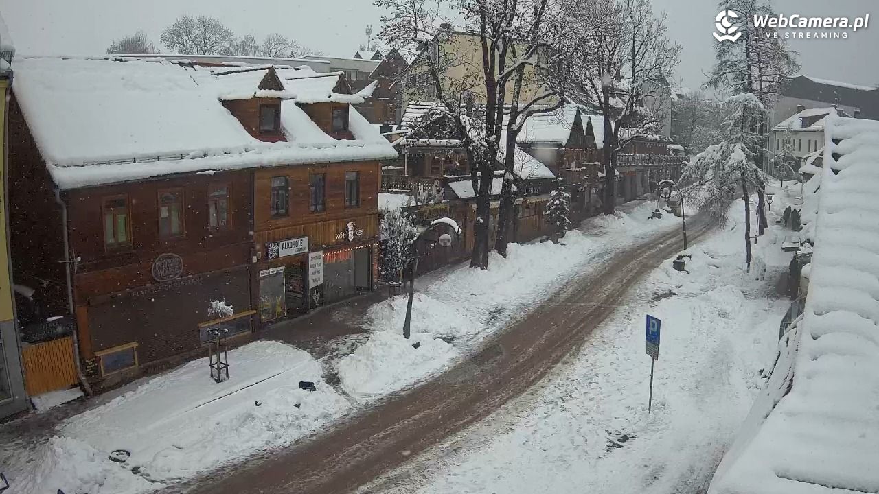 Krupówki Dolne - widok na deptak - 31 marzec 2026, 12:27