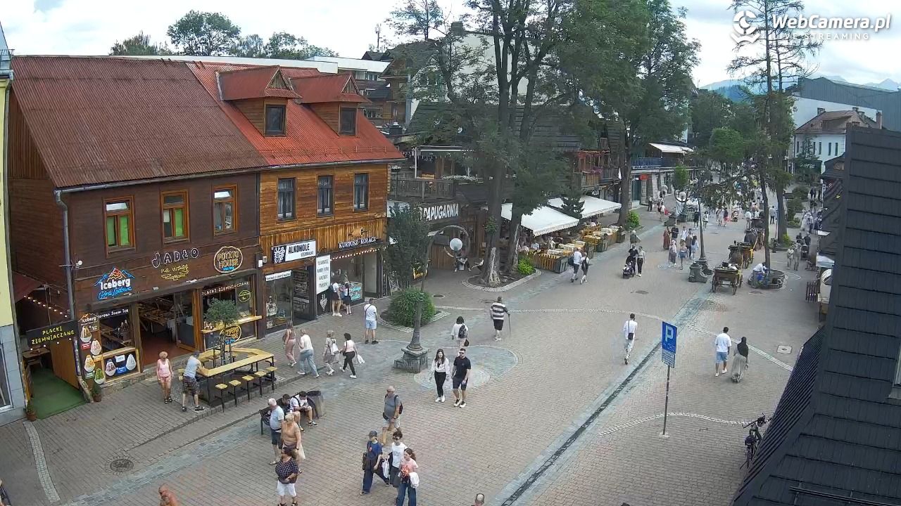 Krupówki Dolne - widok na deptak - 23 czerwiec 2026, 14:10