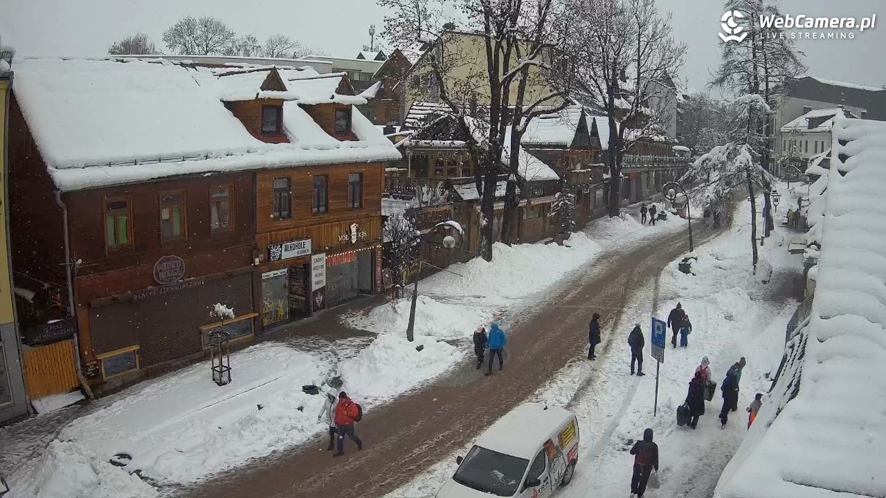 Krupówki Dolne - widok na deptak - 31 marzec 2026, 14:03