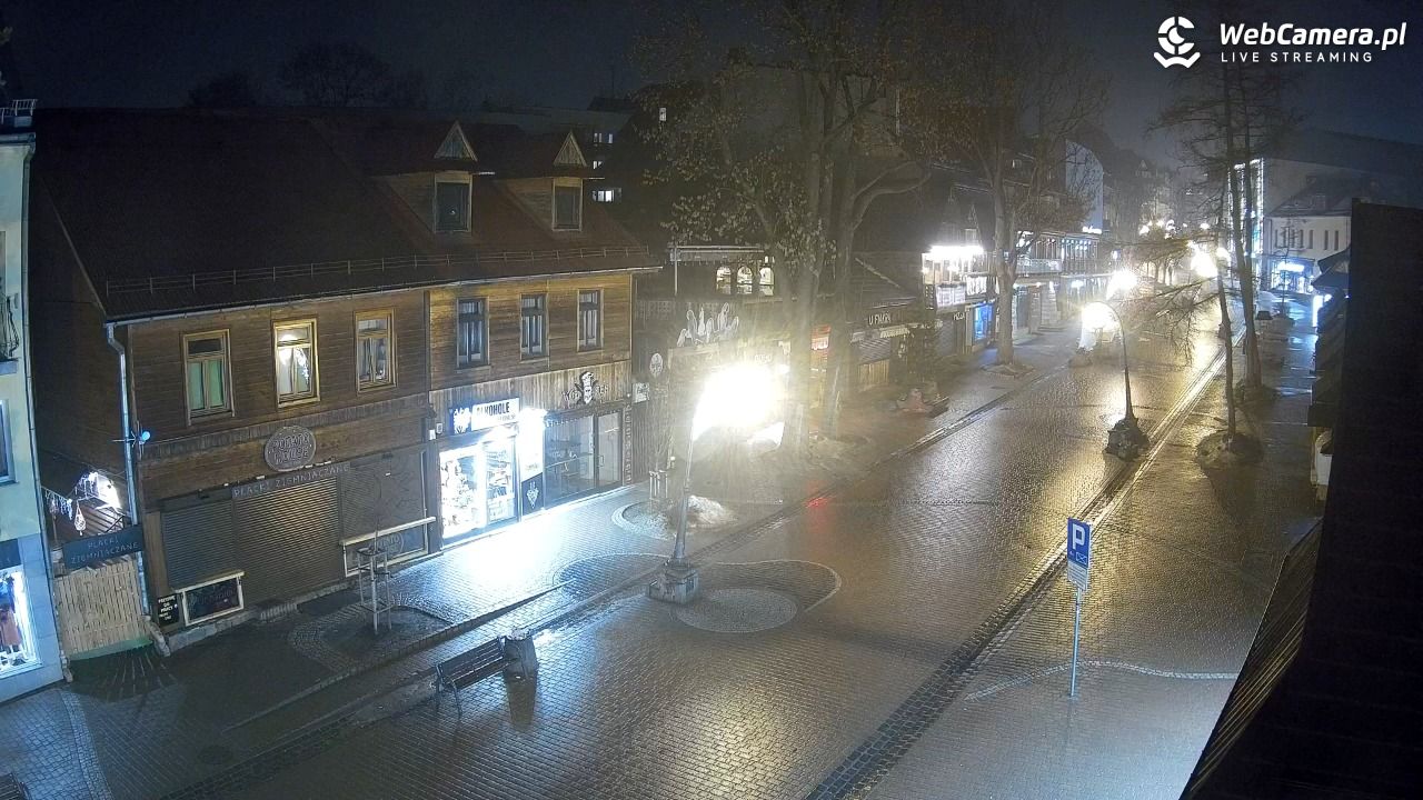 Krupówki Dolne - widok na deptak - 07 luty 2026, 00:02