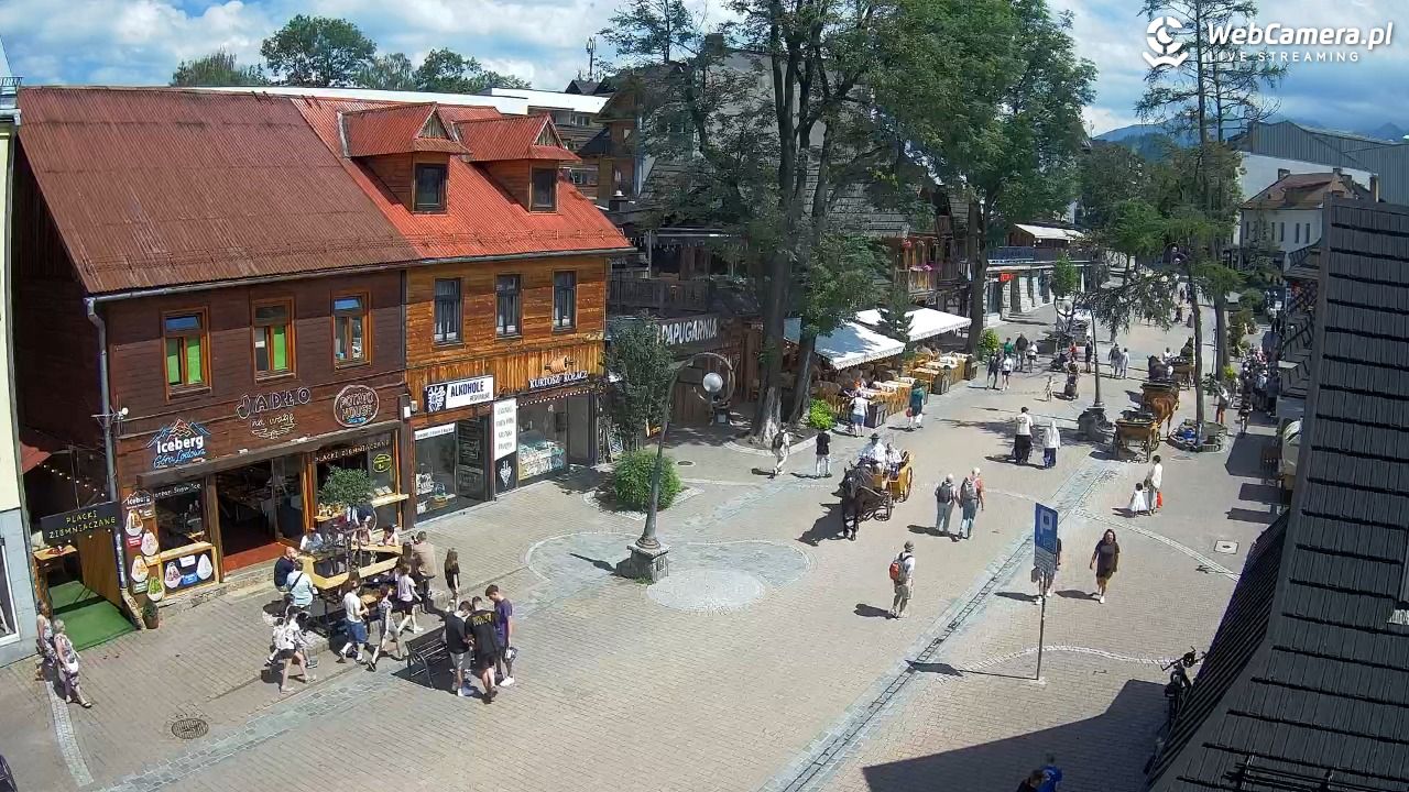 Krupówki Dolne - widok na deptak - 23 czerwiec 2026, 14:25