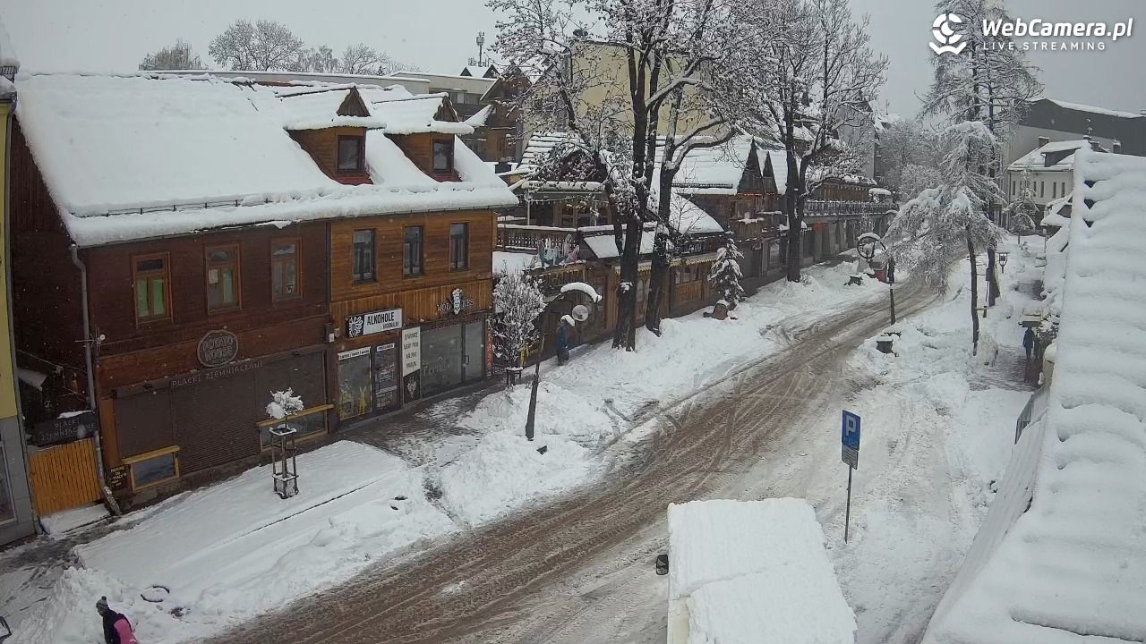 Krupówki Dolne - widok na deptak - 31 marzec 2026, 10:21