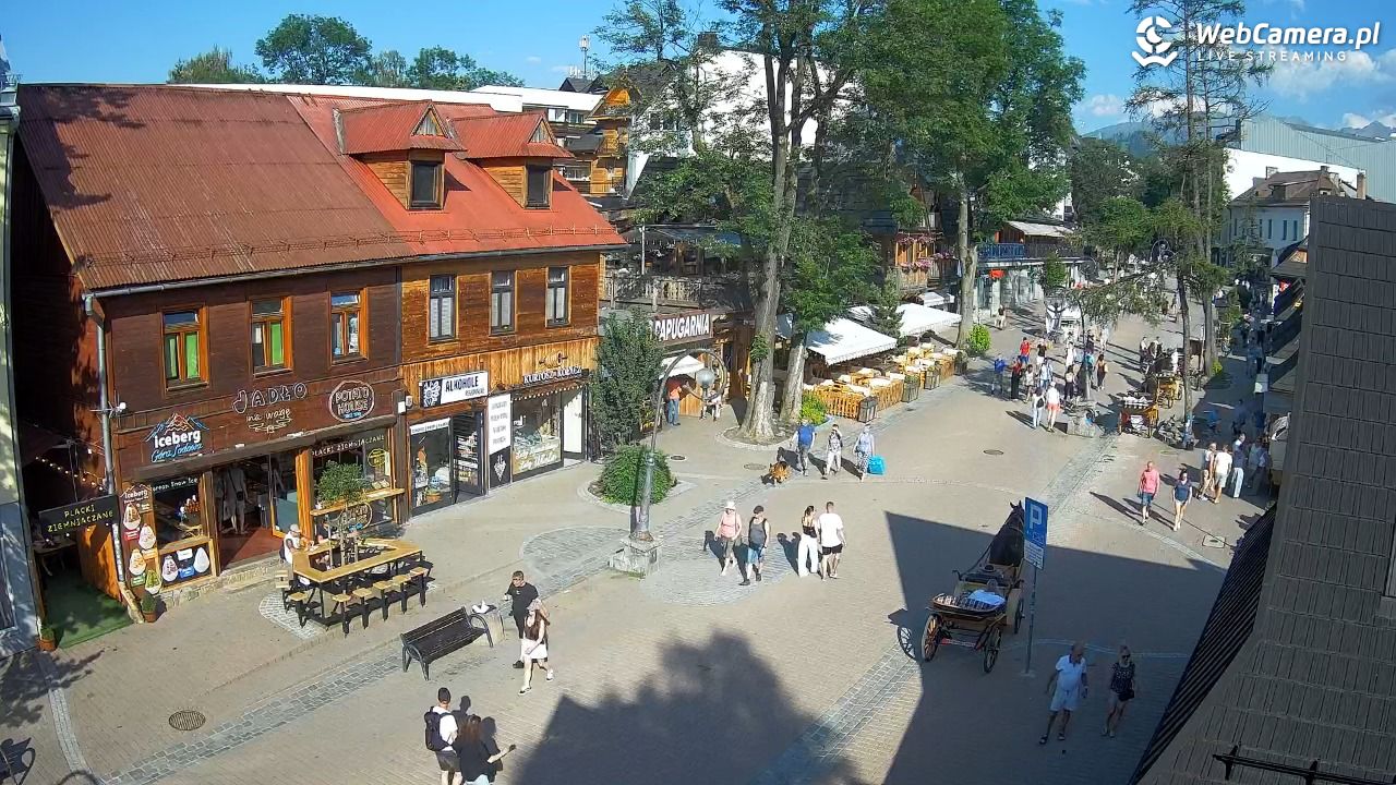 Krupówki Dolne - widok na deptak - 26 czerwiec 2026, 17:38