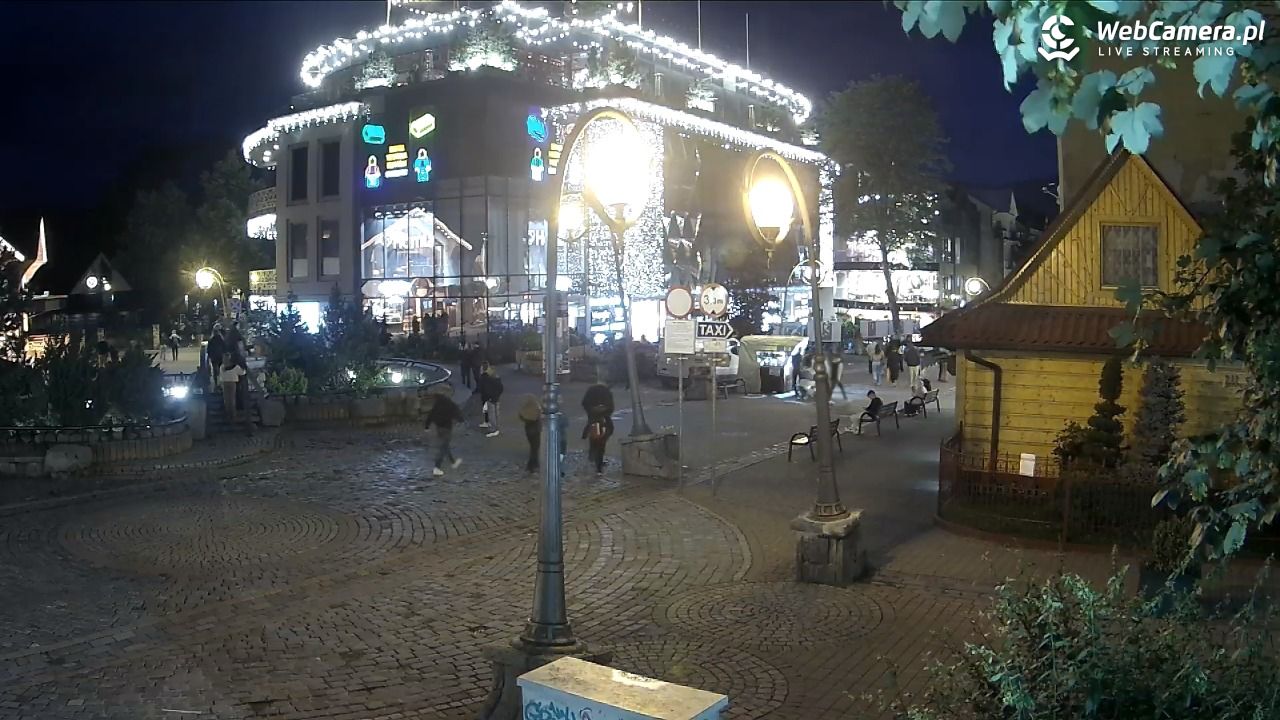 Widok na Krupówki w Zakopanem - 09 lipiec 2026, 21:37