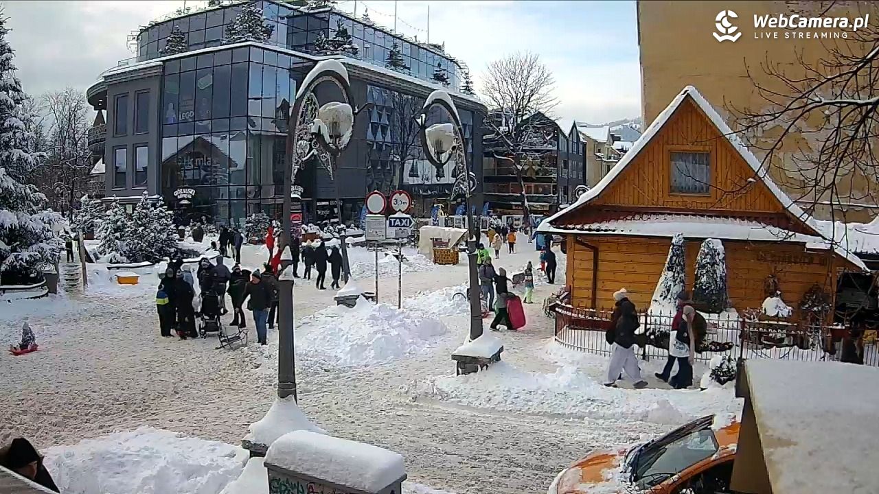 Widok na Krupówki w Zakopanem - 07 styczeń 2026, 13:59