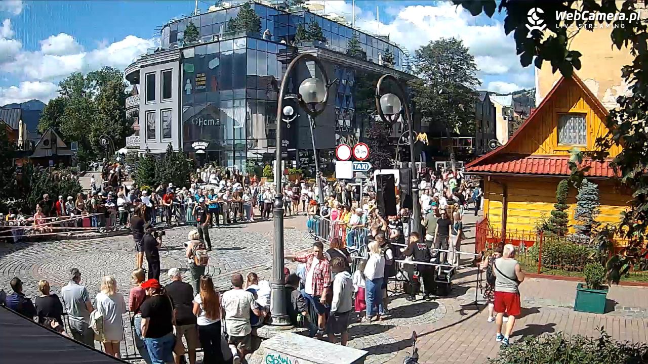 Widok na Krupówki w Zakopanem - 23 sierpień 2026, 11:32