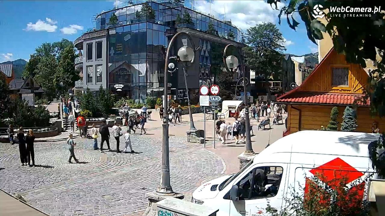 Widok na Krupówki w Zakopanem - 08 lipiec 2026, 12:14