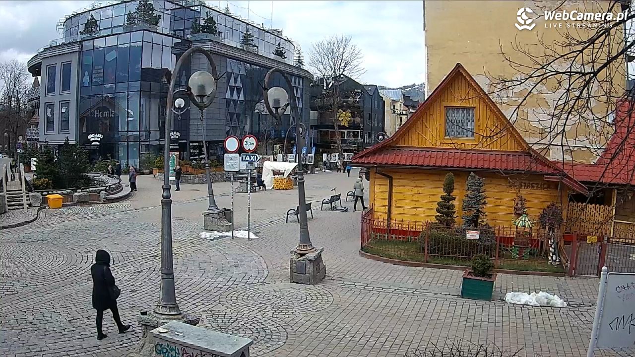 Widok na Krupówki w Zakopanem - 09 kwiecień 2026, 11:13