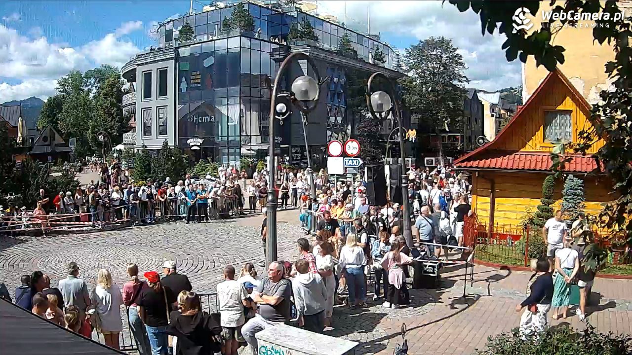 Widok na Krupówki w Zakopanem - 23 sierpień 2026, 11:37
