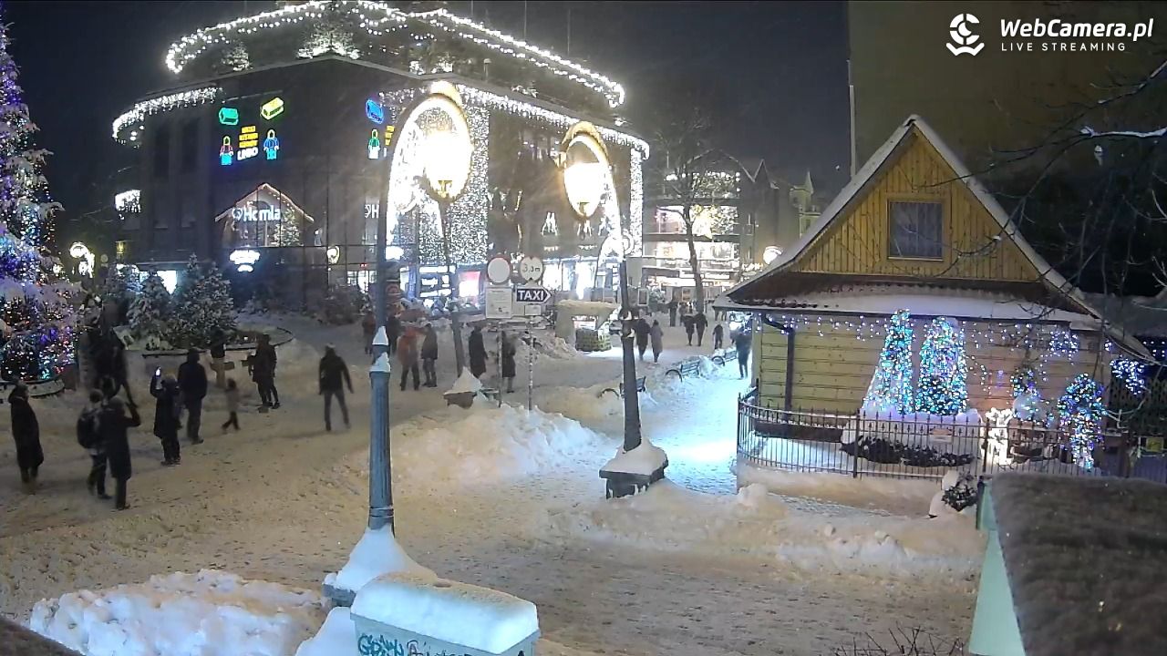 Widok na Krupówki w Zakopanem - 07 styczeń 2026, 17:21