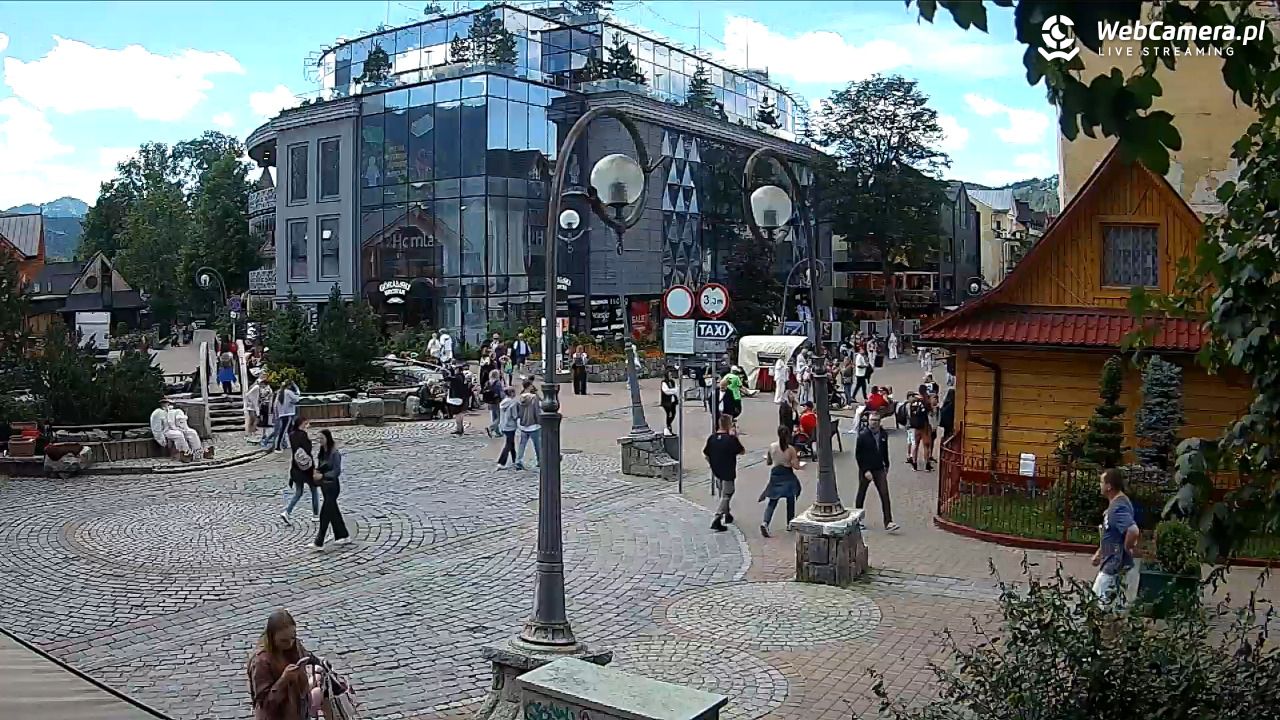 Widok na Krupówki w Zakopanem - 08 lipiec 2026, 13:15