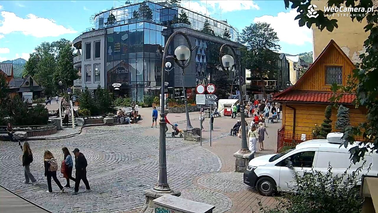 Widok na Krupówki w Zakopanem - 08 lipiec 2026, 12:30