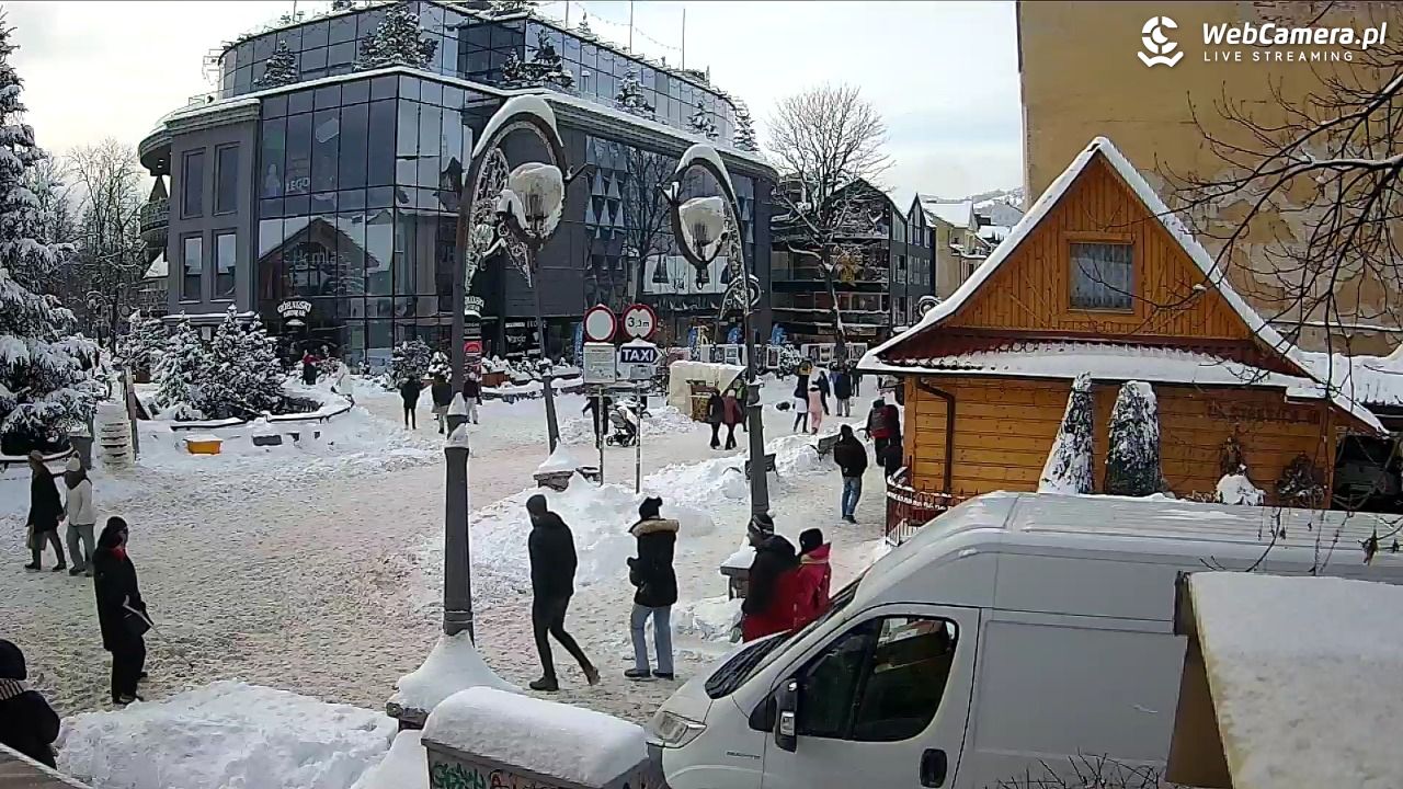 Widok na Krupówki w Zakopanem - 07 styczeń 2026, 13:27