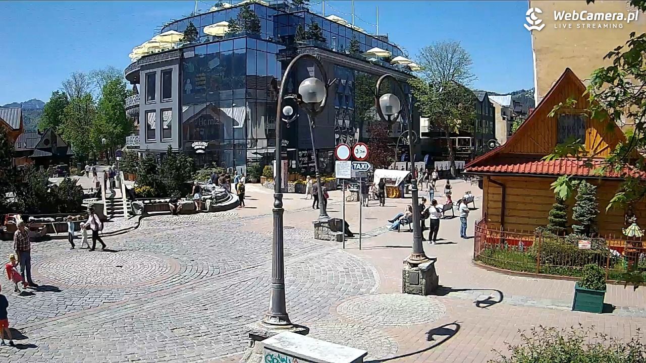 Widok na Krupówki w Zakopanem - 24 maj 2026, 12:24