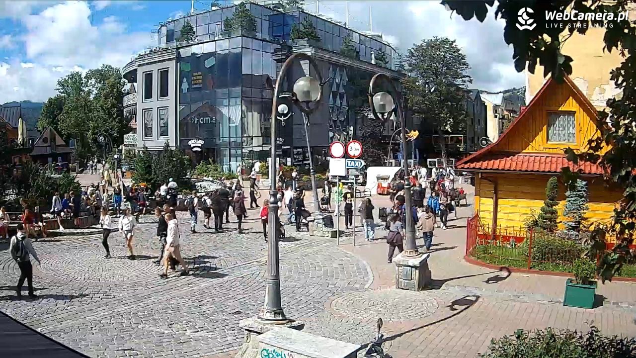 Widok na Krupówki w Zakopanem - 22 sierpień 2026, 11:33