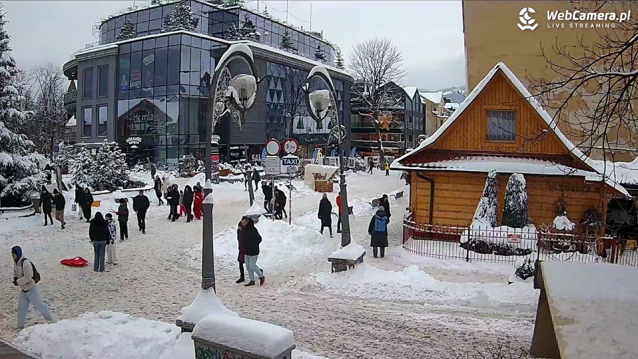 Widok na Krupówki w Zakopanem - 07 styczeń 2026, 14:30
