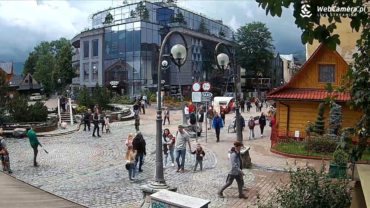 Widok na Krupówki w Zakopanem - 09 lipiec 2026, 12:48