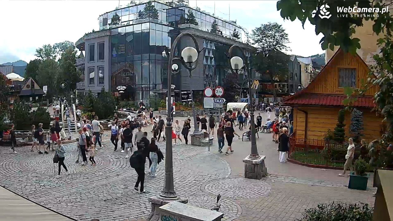 Widok na Krupówki w Zakopanem - 19 sierpień 2026, 17:53