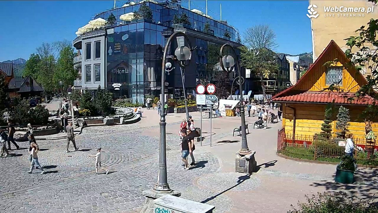Widok na Krupówki w Zakopanem - 23 maj 2026, 10:57