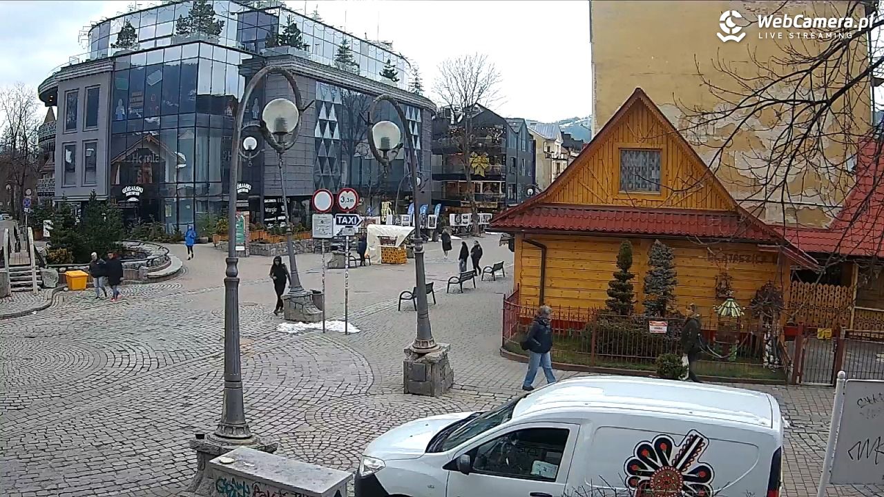 Widok na Krupówki w Zakopanem - 09 kwiecień 2026, 10:44