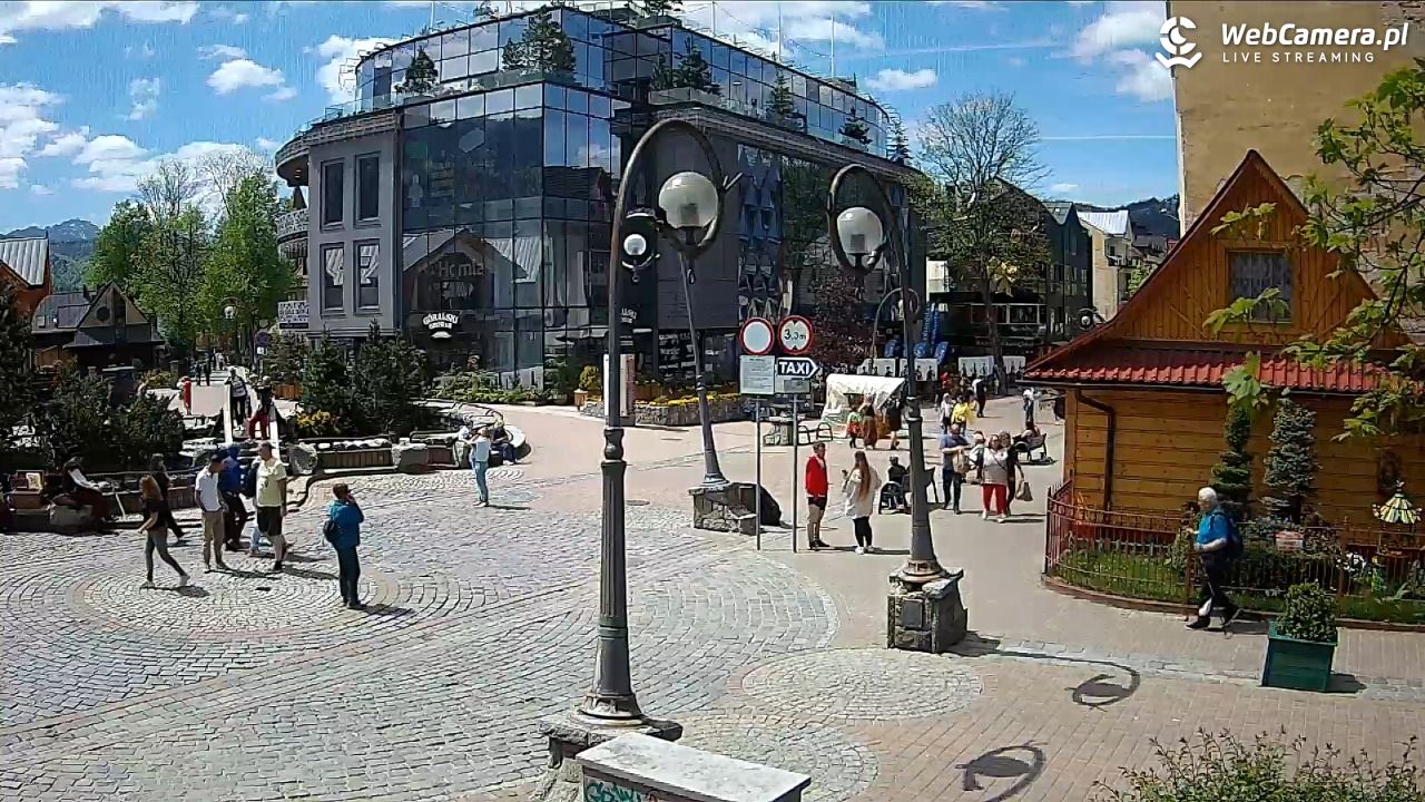 Widok na Krupówki w Zakopanem - 22 maj 2026, 13:03