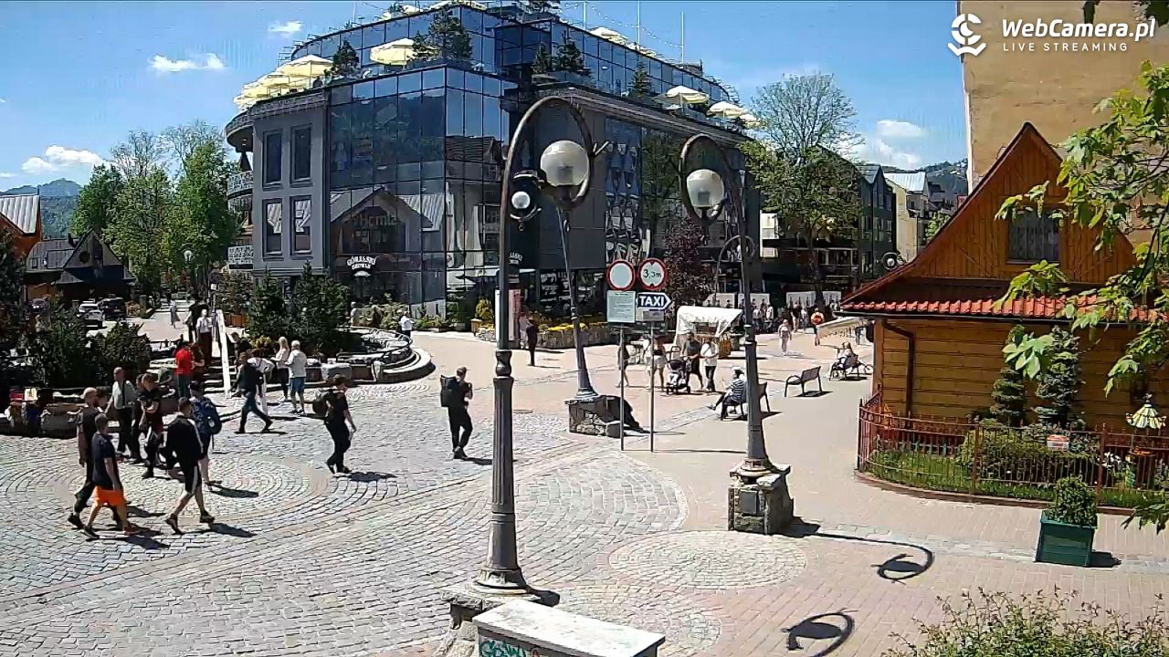 Widok na Krupówki w Zakopanem - 24 maj 2026, 13:08