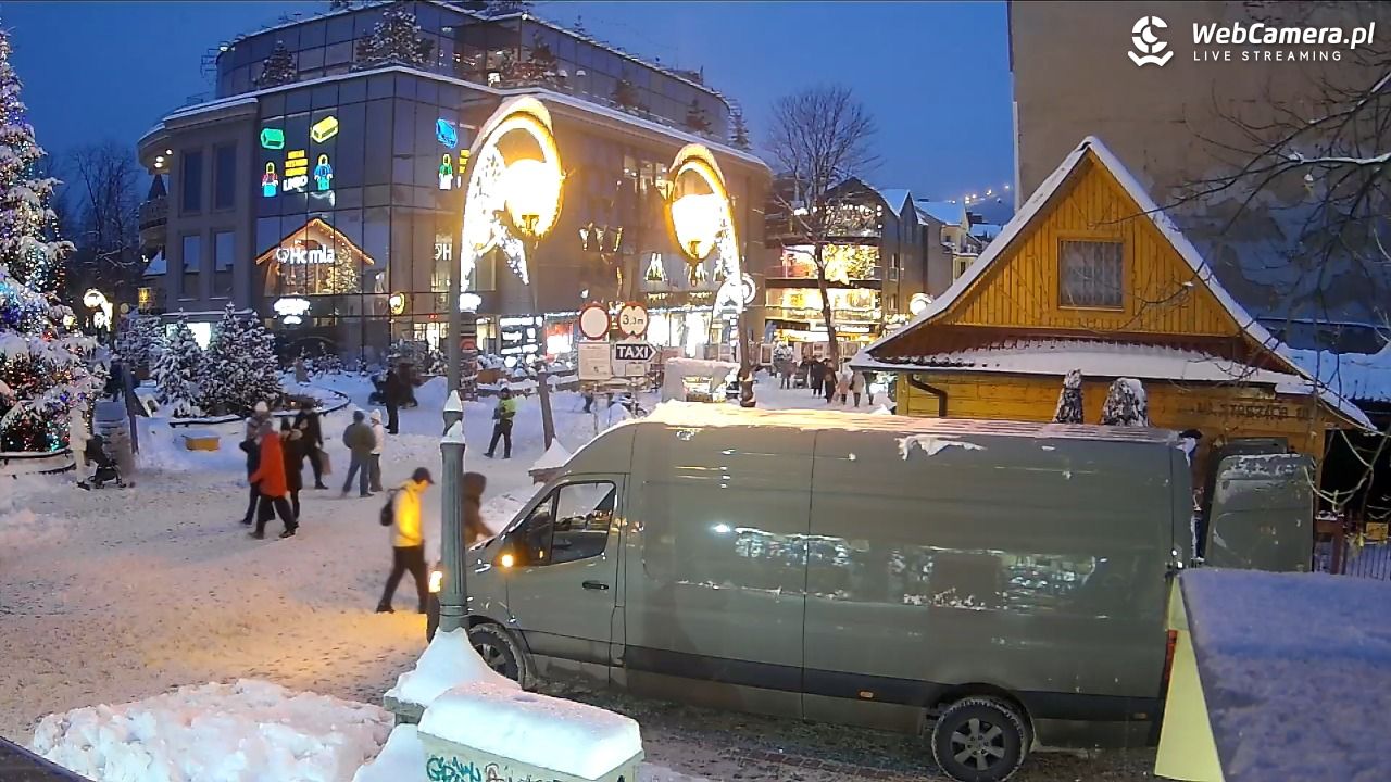 Widok na Krupówki w Zakopanem - 07 styczeń 2026, 16:19