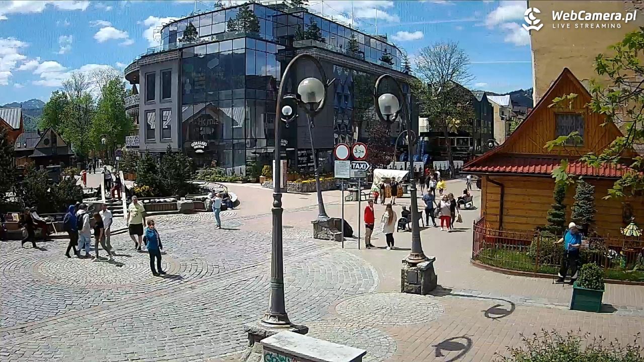Widok na Krupówki w Zakopanem - 22 maj 2026, 13:03