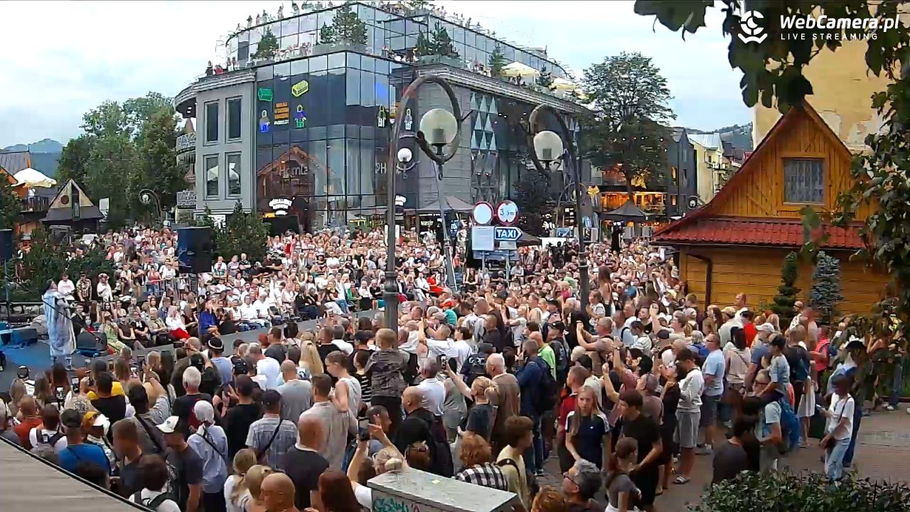 Widok na Krupówki w Zakopanem - 20 sierpień 2026, 18:56