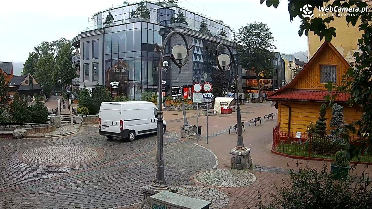 Widok na Krupówki w Zakopanem - 09 lipiec 2026, 08:10