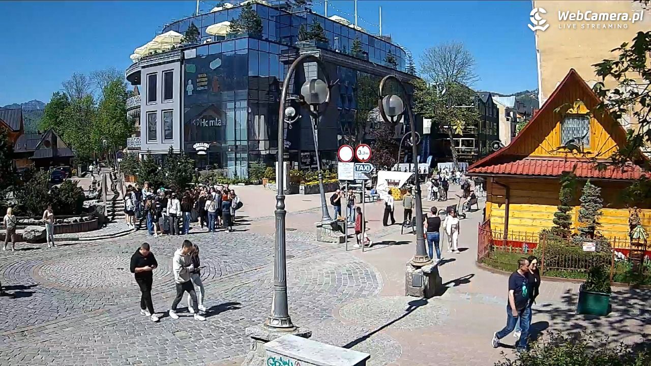 Widok na Krupówki w Zakopanem - 23 maj 2026, 10:49