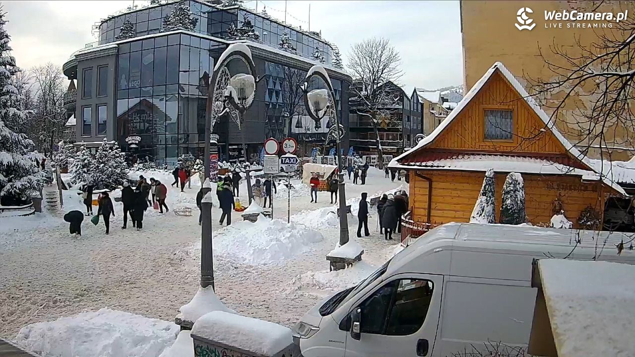 Widok na Krupówki w Zakopanem - 07 styczeń 2026, 13:32