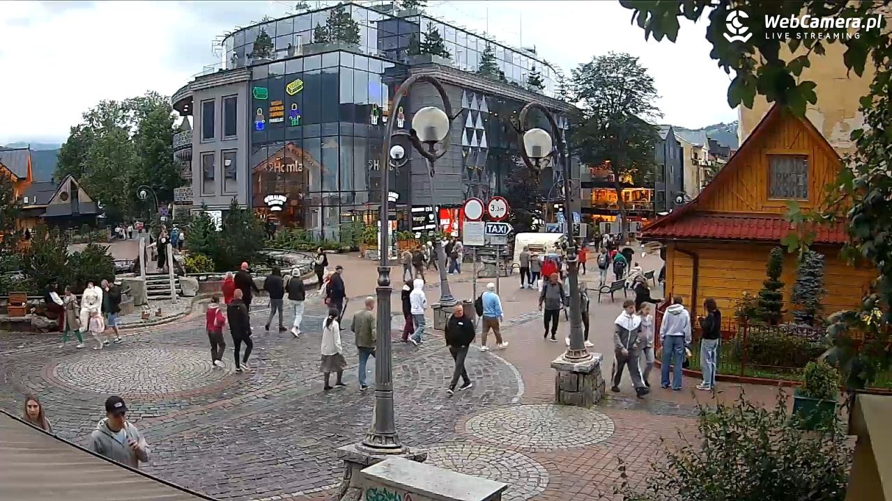 Widok na Krupówki w Zakopanem - 09 lipiec 2026, 19:35