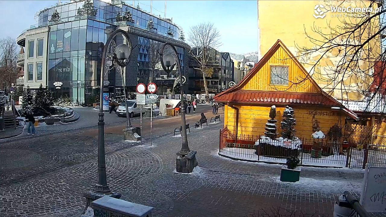 Widok na Krupówki w Zakopanem - 20 luty 2026, 08:37