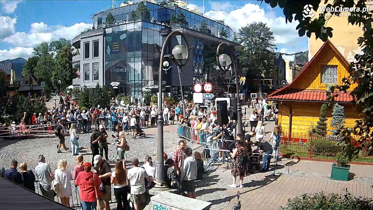 Widok na Krupówki w Zakopanem - 23 sierpień 2026, 11:31