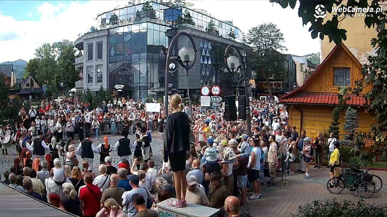 Widok na Krupówki w Zakopanem - 23 sierpień 2026, 12:14