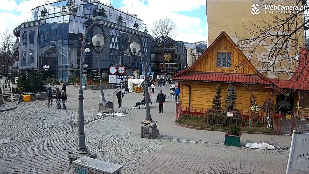 Widok na Krupówki w Zakopanem - 09 kwiecień 2026, 13:24