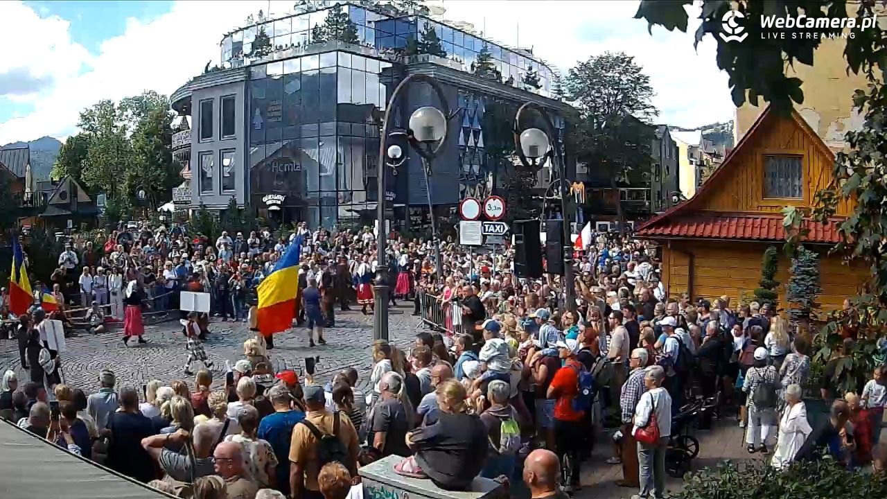 Widok na Krupówki w Zakopanem - 23 sierpień 2026, 12:24