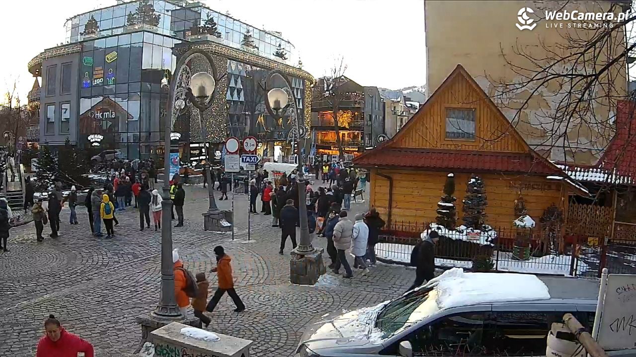 Widok na Krupówki w Zakopanem - 20 luty 2026, 16:59