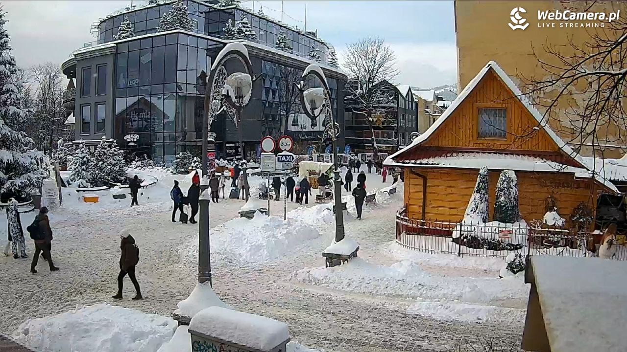 Widok na Krupówki w Zakopanem - 07 styczeń 2026, 12:46