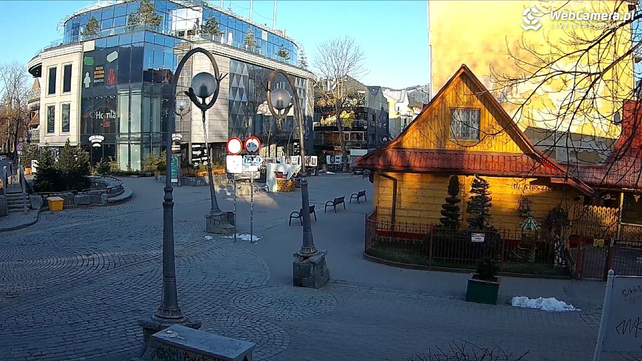 Widok na Krupówki w Zakopanem - 10 kwiecień 2026, 07:05