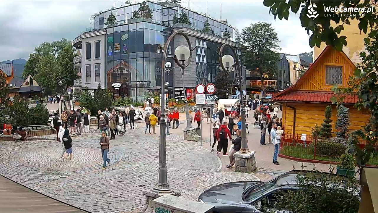Widok na Krupówki w Zakopanem - 09 lipiec 2026, 18:45