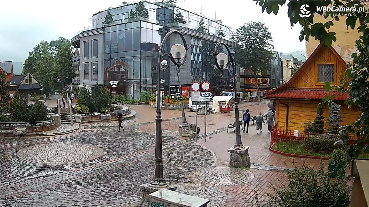 Widok na Krupówki w Zakopanem - 09 lipiec 2026, 08:34