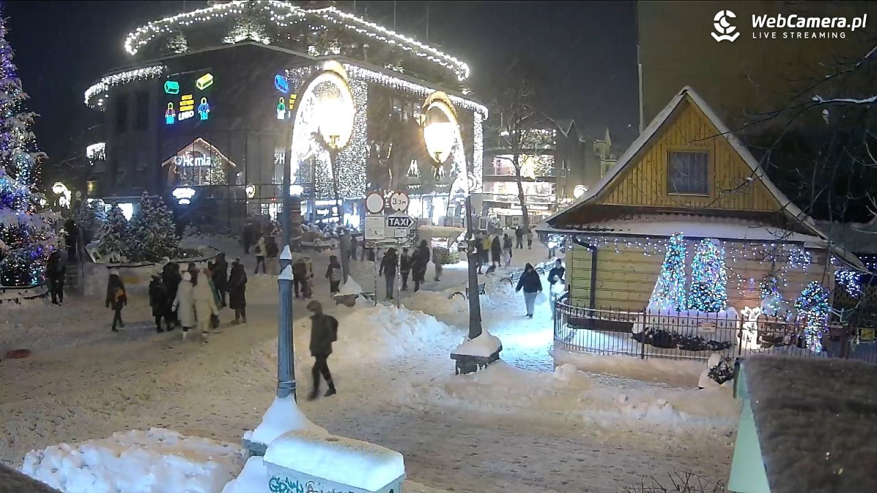 Widok na Krupówki w Zakopanem - 07 styczeń 2026, 17:21