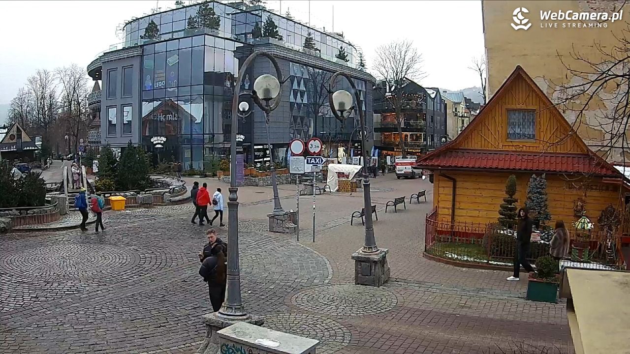 Widok na Krupówki w Zakopanem - 20 listopad 2025, 14:30